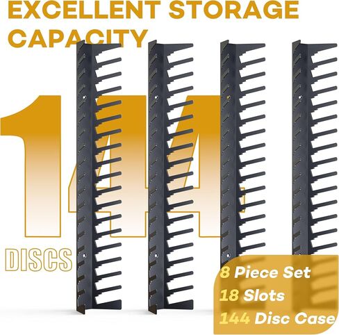Funturbo Video Game Storage Wall Mount Game Case Holder, Metal Wall Mounted Media Storage Shelves for PS, Xbox, Switch Game Organizer (4-Pack) in Saudi Arabia
