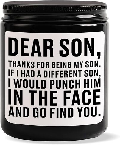 Son Gifts from Mom Dad, Birthday Gifts Ideas for Son Adult, Cool Fathers Christmas Valentines Graduation Wedding Gift for Sons - Sandalwood Scented Candles for Men in Saudi Arabia