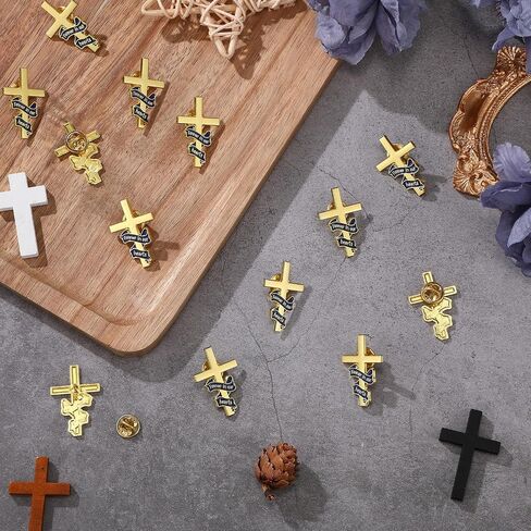 Misdary 50 Pcs Funeral Favor for Guest Funeral Cross Ribbon Pins Memorial Lapel Brooch Forever in Our Hearts Religious Christian Celebration of Life Gift for Mourning Remembrance Day in Saudi Arabia