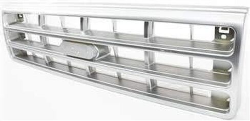 Garage-Pro Grille Assembly-متوافق مع 1989-1991 Ford Bronco ، Fits F-150 ، F-250-Silver Painted Silver in Saudi Arabia