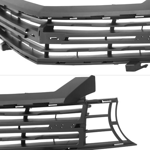 IKON MOTORSPORTS, Front Upper Grille Compatible with 2010-2013 Chevy Camaro, ZL1 Style Unpainted Black PP Front Upper Radiator Mesh Grill Bodykits Replacement in Saudi Arabia