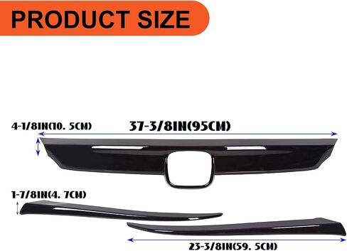 مجموعة الغلاف الأمامية البيئية وغطاء الجفن متوافق مع 2018-2020 هوندا 10th Accord Sedan 4DR ABS Glossy Black Lip Pumper Told Tlamping 3pcs 3pcs in Saudi Arabia