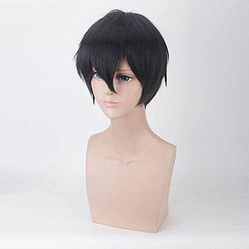 Anime Angels of Death Zack Isaac Foster Cosplay Gen Men Black Short Haild Have Haw Halloween Party Assume Association in Saudi Arabia