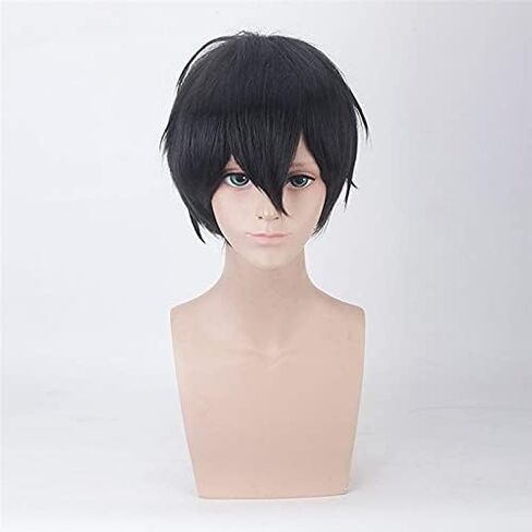 Anime Angels of Death Zack Isaac Foster Cosplay Gen Men Black Short Haild Have Haw Halloween Party Assume Association in Saudi Arabia