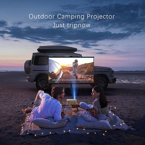 BIGASUO 850ANSI Projector with WiFi and Bluetooth - 1080P HD Outdoor Movie Projector 4K Support, Home-Projectors Max 400" Display, 4P & ±50° Keystone, 60% Zoom, Compatible with Laptop, TV Stick, PS5… in Saudi Arabia