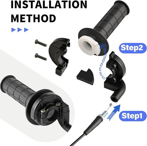 VM22 Carburetor Carb Predator 212CC Carburetor Throttle Cable Cable Clips and Cable Set 22 Mm/0.87 مع مرشح هواء 38 ملم ومجموعة 26 مم أنابيب الطائرات الرئيسية (أسود) in Kuwait