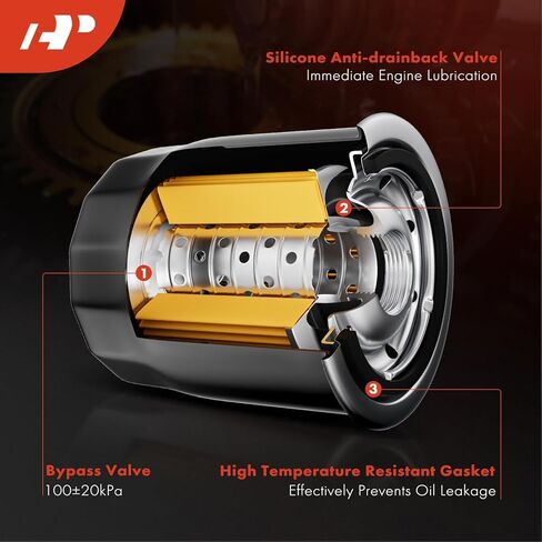 A-Premium 10K Miles Protection Spin On Oil Filter Compatible with Volkswagen Passat 1998-2005 & Audi A4 1996-2005, A6 1995-2004, A6 Quattro, Allroad Quattro, Cabriolet, S4, 90, 90 Quattro, A4 Quattro in Saudi Arabia