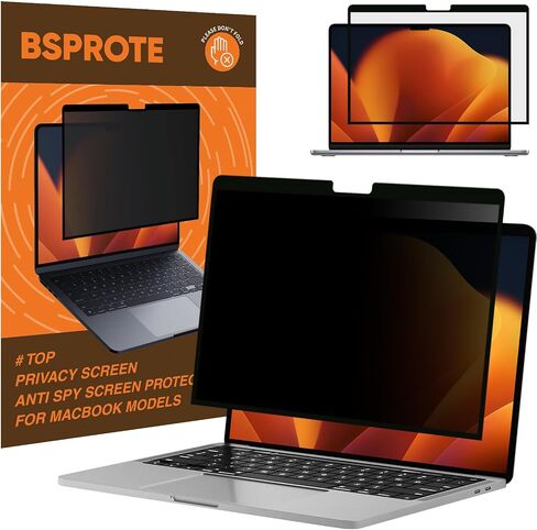 Privacy Screen for MacBook Pro 14 Inch (2021-2024, M1, M2, M3, M4), Removable Anti-Spy Filter for Mac Pro 14.2", Eye Protection HD Anti-Scratch in Kuwait