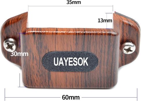 UAYESOK Handheld CB Radio Walkie Talkie Belt Clip Holder, HT Speaker Mic Holding Bracket, Adhesive Back Screw Fixation (2 Packs) in Saudi Arabia