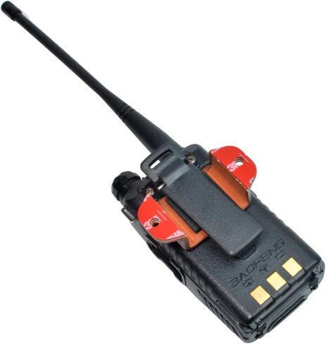 UAYESOK Handheld CB Radio Walkie Talkie Belt Clip Holder, HT Speaker Mic Holding Bracket, Adhesive Back Screw Fixation (2 Packs) in Saudi Arabia