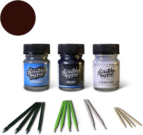ScratchesHappen Exact-Match Touch Up Paint Kit - Magma Red Metallic (E2/M7397A) for Ford - Preferred (Paint + Clear Coat + Primer) in Saudi Arabia
