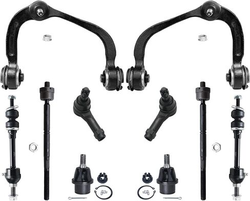 Detroit Axle - 4WD Front 12pc End Suspension Kit for 05-08 Ford F-150 Lincoln Mark LT, Struts Sway Bars Upper Control Arms Tie Rods Lower Ball Joints 2005 2006 2007 2008 Replacement in Saudi Arabia