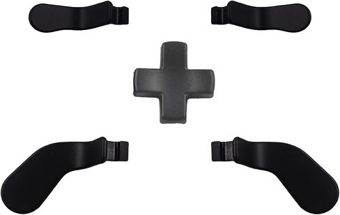 5Pcs Elite 2 Metal Paddles for Xbox Elite Series 2 Controller, Elite Series 2 Core Controller Parts, D-pad Paddles Replacement for Xbox Elite Series 2/2 Core Controller Includes 4 Paddles,1 D pads(Silver) in Saudi Arabia