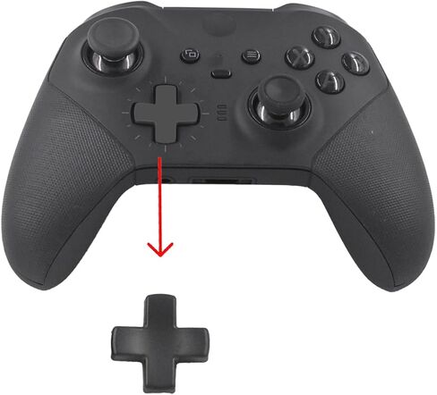 5Pcs Elite 2 Metal Paddles for Xbox Elite Series 2 Controller, Elite Series 2 Core Controller Parts, D-pad Paddles Replacement for Xbox Elite Series 2/2 Core Controller Includes 4 Paddles,1 D pads(Silver) in Saudi Arabia