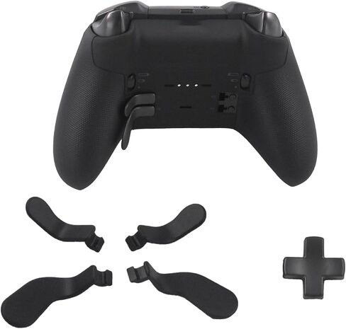 5Pcs Elite 2 Metal Paddles for Xbox Elite Series 2 Controller, Elite Series 2 Core Controller Parts, D-pad Paddles Replacement for Xbox Elite Series 2/2 Core Controller Includes 4 Paddles,1 D pads(Silver) in Saudi Arabia