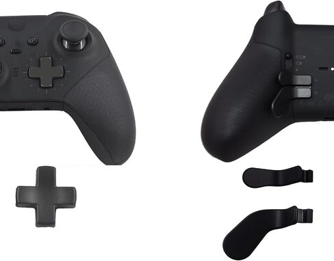 5Pcs Elite 2 Metal Paddles for Xbox Elite Series 2 Controller, Elite Series 2 Core Controller Parts, D-pad Paddles Replacement for Xbox Elite Series 2/2 Core Controller Includes 4 Paddles,1 D pads(Silver) in Saudi Arabia