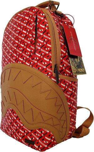 Sprayground 910B5432NSZ 3DSG Limited Edition Backpack Red Beige ، Red ، M in Kuwait