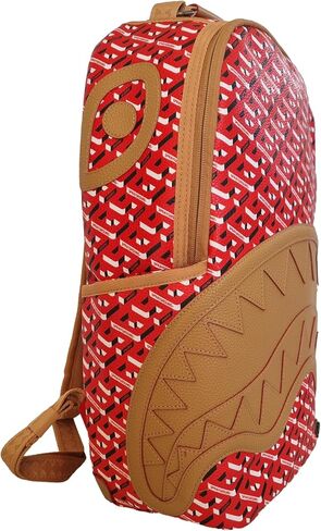 Sprayground 910B5432NSZ 3DSG Limited Edition Backpack Red Beige ، Red ، M in Kuwait