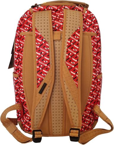 Sprayground 910B5432NSZ 3DSG Limited Edition Backpack Red Beige ، Red ، M in Kuwait