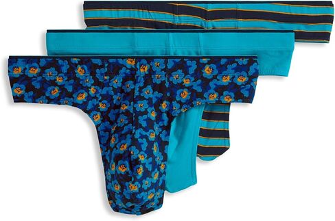 ملابس داخلية للرجال للرجال True Thong - 3 عبوات ، أزهار أزهار ، XL in Saudi Arabia