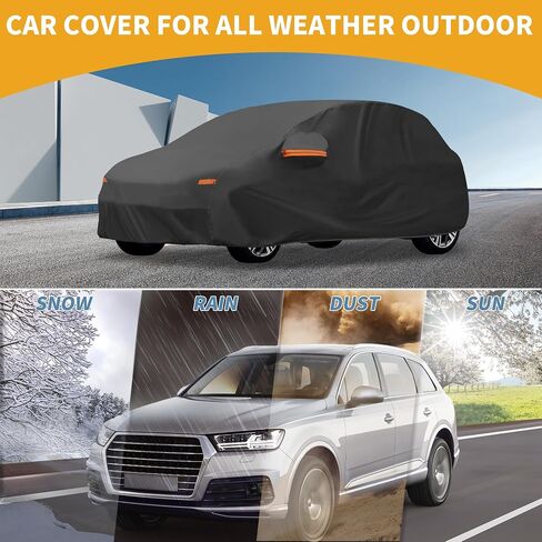 غطاء السيارة المقاوم للماء في جميع الأحوال الجوية-حماية خارجي خارجي كامل في الهواء الطلق لـ Peugeot 208 190T-PU مع سحاب الجانب الأيمن in Saudi Arabia