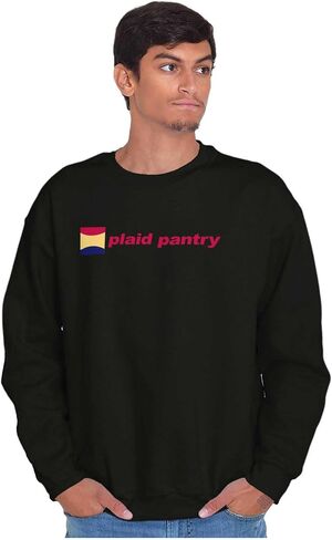 Brisco Brands Plaid Pantry Store Minimalist Logo Sweatshirt for Men or Women in Saudi Arabia