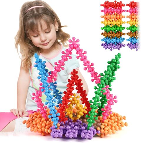 TOMYOU 200 Pieces Building Blocks Kids STEM Toys Educational Discs Sets Interlocking Solid Plastic for Preschool Boys and Girls Aged 3+, Safe Material Creativity in Kuwait