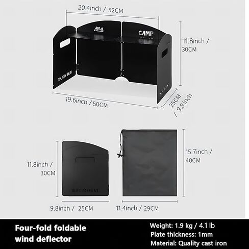 انحراف الرياح في الهواء الطلق ، موقد كاسيت قابل للطي ، غطاء محرك مقاوم للرياح من الصلب للموقد ، انحراف الرياح للموقد الغاز ، حلقة موقد سميكة في التخييم ، مانع الرياح 4 لوحات محمولة (khaki) in Kuwait