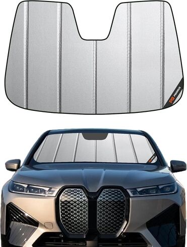 الزجاج الأمامي الظل أشعة الشمس لـ BMW IX 2022-2025 ، حماية لوحة القيادة الأمامية الزجاجية الشمسية ، 6 طبقات درع الشمس ، أكورديون أضعاف in Saudi Arabia