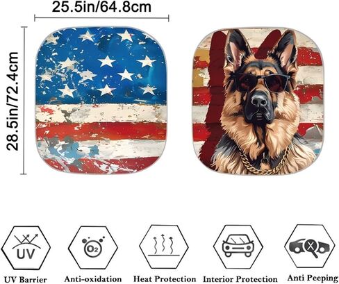 نوافذ أمريكان للسيارة الأمامية Sunshade German Shepherd السيارات الزجاجية in Kuwait