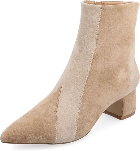 فوكس من جلد الغزال بلوك كعب الكاحل bootie من مجموعة Journee Collection in Saudi Arabia