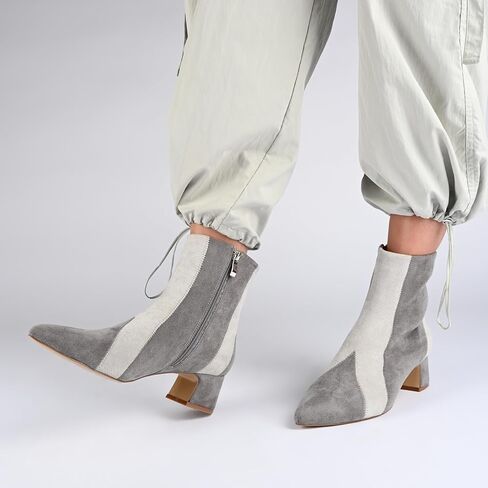 فوكس من جلد الغزال بلوك كعب الكاحل bootie من مجموعة Journee Collection in Saudi Arabia