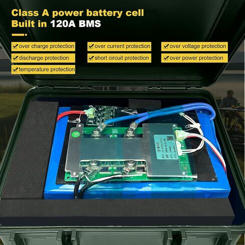 بطارية 12V 100AH LIFEPO4 ، مدمجة 100A BMS 1280WH ، 8000+ بطارية بحرية DEEM CYCLE MARINE 12V ، بطاريات الليثيوم 12 فولت لمحرك التصيد ، الطاقة الشمسية ، RV وخارج الشبكة in Saudi Arabia