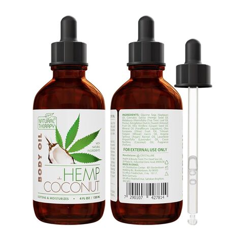 Natural Therapy Hemp & Coconut Body Oil – Moisturizing Body Oil – Hydrate & Soften Skin – Increase Skin Elasticity and Provide Anti-Aging Support (4 Fl.Oz) in Saudi Arabia