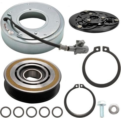 73111FJ041 AC Compressor Clutch, Replacement for Subaru Models Crosstrek 2016 Impreza 2012-2016 WRX 2015-2020 XV 2013-2023 Forester 2014-2018, Replaces 58492 in Saudi Arabia
