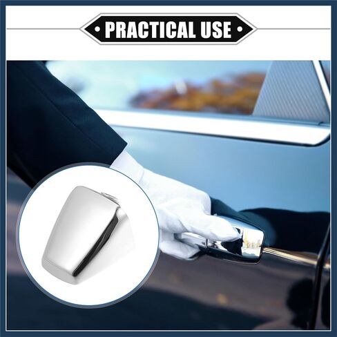 2 PCS Door Handle Cape Cover متوافق مع Hummer H3 2006-2010 ، غطاء الباب الفضي الفضي المتين in Saudi Arabia