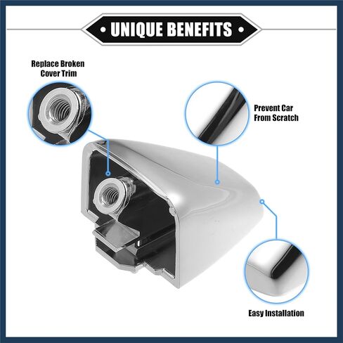2 PCS Door Handle Cape Cover متوافق مع Hummer H3 2006-2010 ، غطاء الباب الفضي الفضي المتين in Saudi Arabia