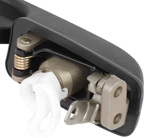 Auto Dynasty Factory Style Front Exterior Car Door Handle with Keyhole and Keyset Compatible with Audi 4000 5000 Coupe Quattro 1978-1987, Passenger Right Side (Textured Black) in Saudi Arabia