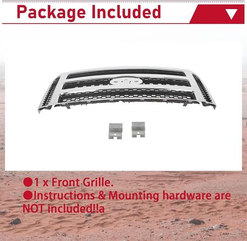 Hecasa Mesh Style Grille الأمامي متوافق مع Ford 1999-2004 F250 F350 Super Duty 2000-2004 SPORTION GRILL Chrome Silver 2006 Style in Saudi Arabia