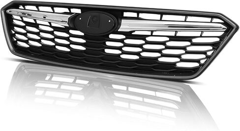Front bumper Upper Grille Compatible with 2017 2018 2019 Subaru Impreza, Textured Black in Saudi Arabia