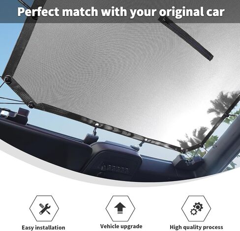 Linskip Overhead Protection Sunshade مع افتتاح أعلى ، متوافق مع 4 أبواب Ford Bronco & Bronco Raptor 2021-2025. in Saudi Arabia