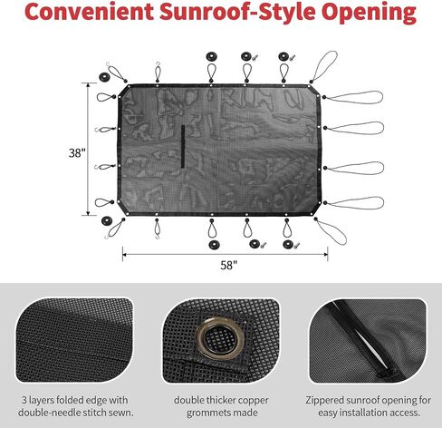 Linskip Overhead Protection Sunshade مع افتتاح أعلى ، متوافق مع 4 أبواب Ford Bronco & Bronco Raptor 2021-2025. in Saudi Arabia