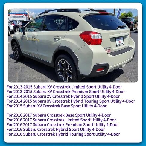 الذراع الخلفي لسان الزجاج الأمامي لذراع Subaru Crosstrek XV 2013-2017 Base Limited Premium Hybrid Touring Window Wiper Plade Plade Plade لعام 2014 2015 2015 in Saudi Arabia