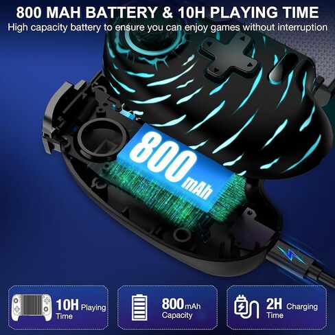 Mobile Game Controller for iPhone/Android with Hall Joystick, Wireless Phone Controller with Phone Case Support, Compatible with Xbox Game Pass, Steam Link, Call of Duty, Minecraft, Roblox in Kuwait