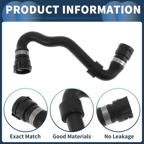 HVAC Heater Hose Engine Radiator Coolant Hose No.11537510120 for BMW X5 3.0i 2001-2006 Rubber Black Good Sealing in Saudi Arabia