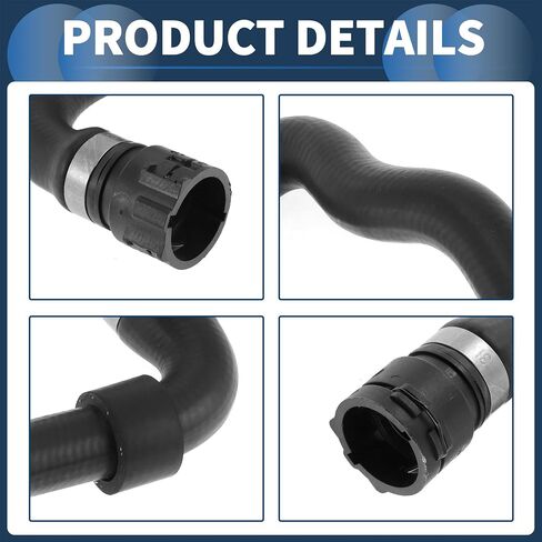 HVAC Heater Hose Engine Radiator Coolant Hose No.11537510120 for BMW X5 3.0i 2001-2006 Rubber Black Good Sealing in Saudi Arabia