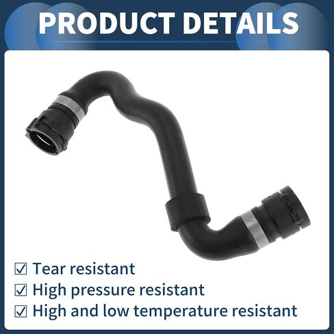 HVAC Heater Hose Engine Radiator Coolant Hose No.11537510120 for BMW X5 3.0i 2001-2006 Rubber Black Good Sealing in Saudi Arabia