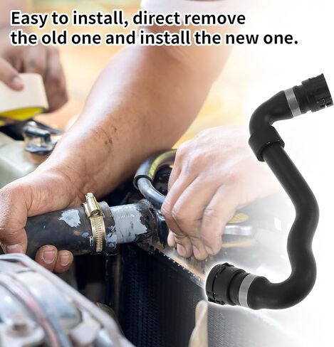 HVAC Heater Hose Engine Radiator Coolant Hose No.11537510120 for BMW X5 3.0i 2001-2006 Rubber Black Good Sealing in Saudi Arabia
