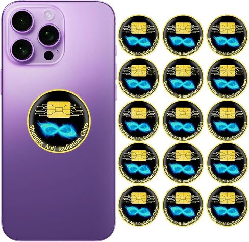6 Pieces Cell Phone Blocker Protection Neutralizers Stickers for Smart Phones Tablets Laptops Computer WiFi Priner TV Electronic Devices Black in Kuwait