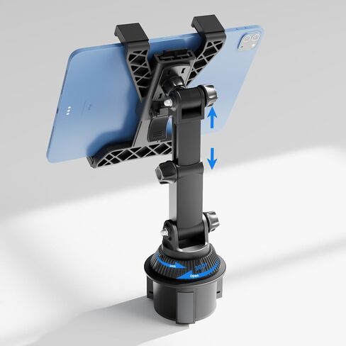 OHLPRO Cup Holder Tablet Mount for Truck, Adjustable 360° Rotation iPad Holder for Car with Drink Holder, Compatible with 7"-11" iPad, Samsung Tab, Perfect for Road Trips, Travel Accessories in Saudi Arabia